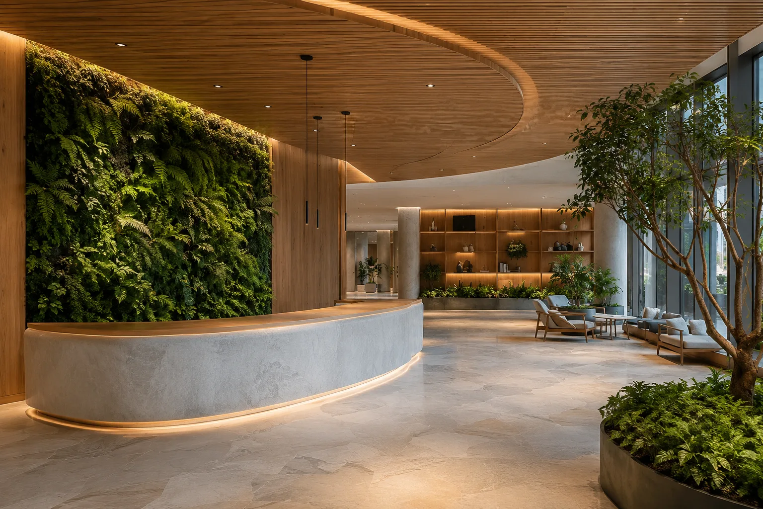 Natural Materials and Indoor Plants