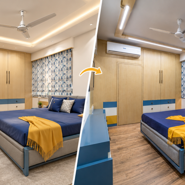 3D interior design to site execution